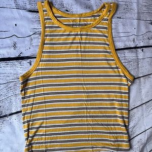 American Eagle Yellow striped tank top